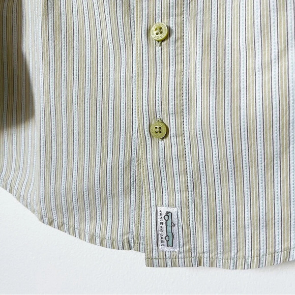 Janie and Jack Boys 100% Cotton Button Down Long Sleeve Shirt 2T Vertical Stripe - Picture 4 of 6